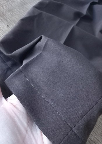 Beli Lastikli Kahverengi Kadın Kumaş Pantolon - Görsel 8