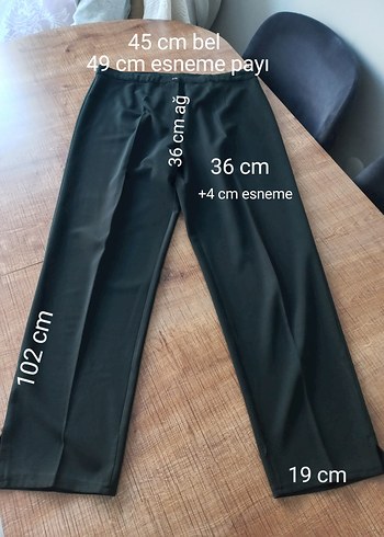 Kadın Siyah Normal Kesim Kumaş Pantolon - Görsel 4