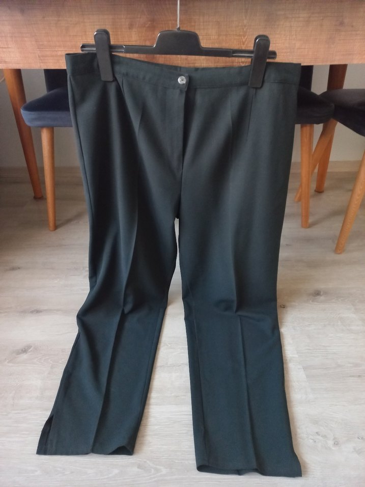 Kadın Siyah Normal Kesim Kumaş Pantolon - Görsel 2