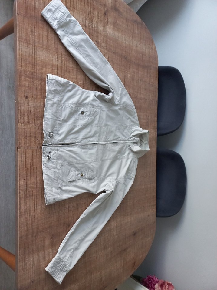 Gri Düğmeli Kadın Ceket - Görsel 3