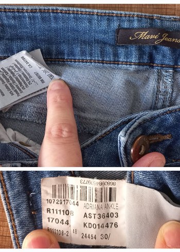 Mavi Kadın Kot Pantolon Normal Boy - Görsel 9