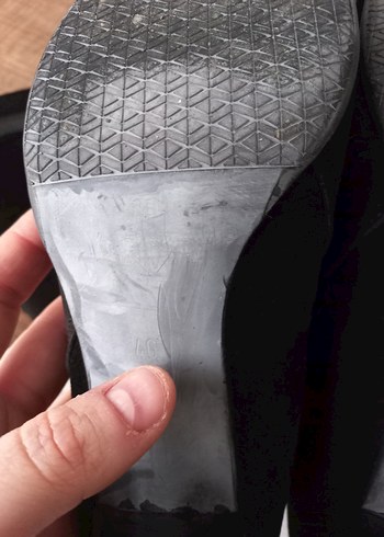 Siyah Süet Stiletto Topuklu Kemerli Çizme - Görsel 5