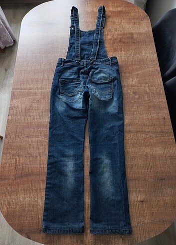 Kadın kot salopet tulum  - Görsel 3