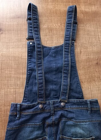 Kadın kot salopet tulum  - Görsel 5