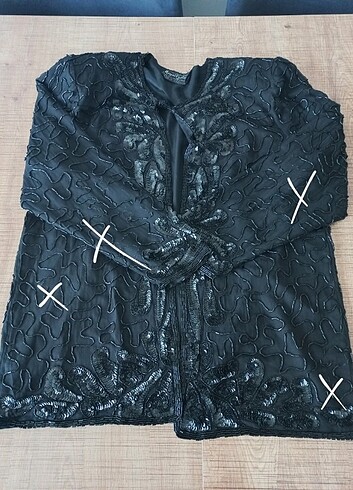 Pul boncuk işli abiye ceket - Görsel 5