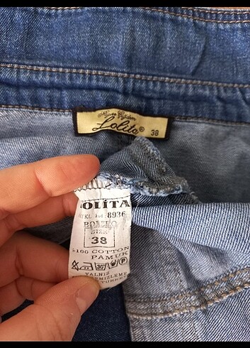 38 Beden mavi Renk Mini kot ceket