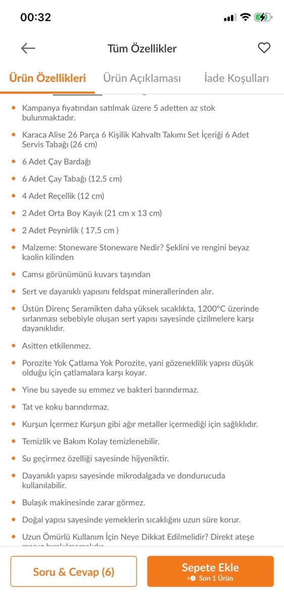 Karaca Alise 26 Parça 6 Kişilik Kahvaltı Takımı - Görsel 3