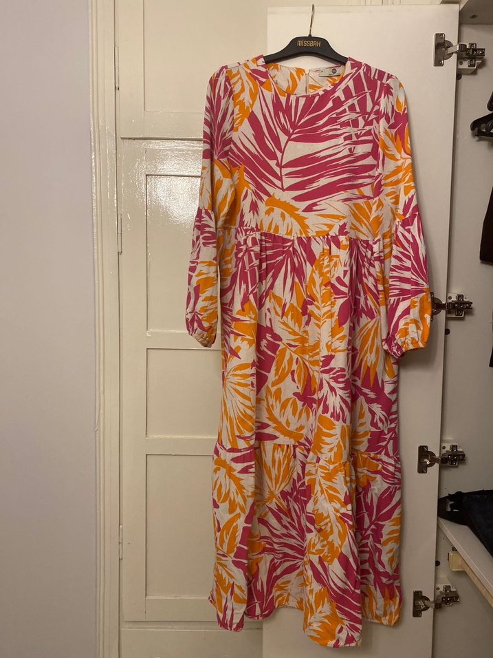 Seçil Uzun Kollu Çok Renkli elbise - Görsel 4