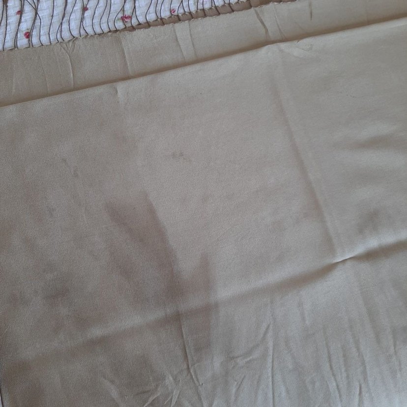 Bej Çift Taraflı İpek Şal - Görsel 3