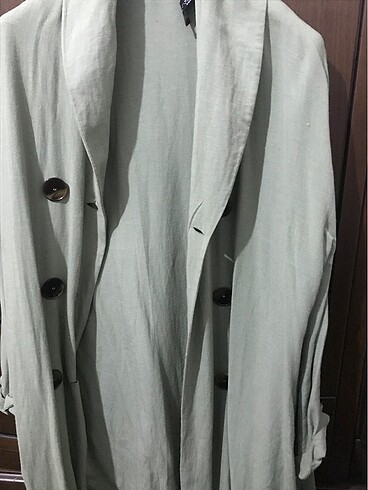 Suud Collection Keten trençkot