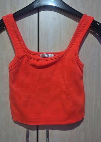 Turyncu Crop Mini Atlet Kadın Spor