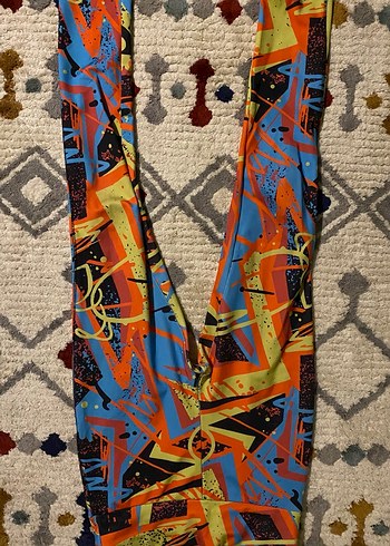 Renkli Pop Kültür Baskılı Uzun Tayt - Görsel 2