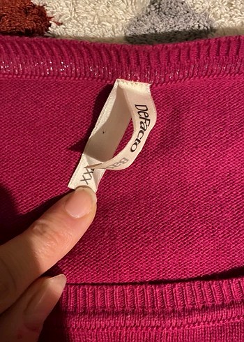 Kadın Bordo Pamuklu Uzun Kollu Kazak - Görsel 2