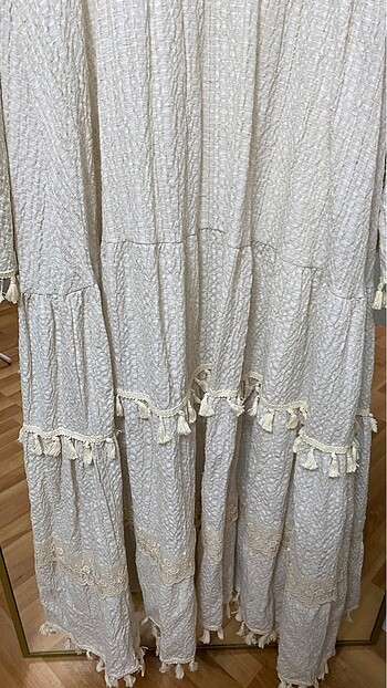 Püsüllü yaz elbisesi - Görsel 7