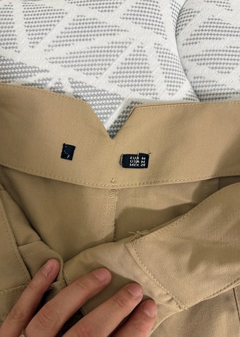 Camel renk kumaş pantolon - Görsel 3