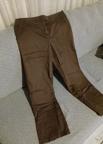 Kahverengi Kadın Kumaş Pantolon - Görsel 2