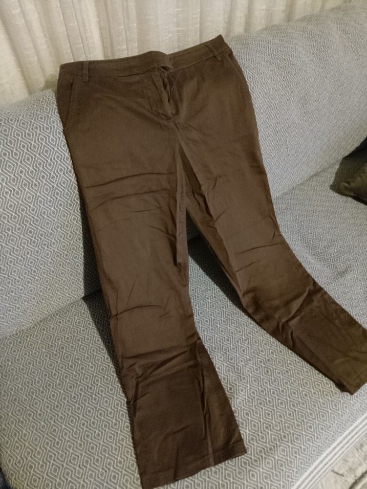 Kahverengi Kadın Kumaş Pantolon - Görsel 2