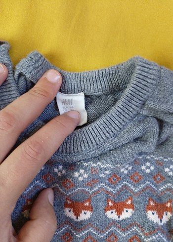 Gri Erkek Çocuk Örgü Kazak - Görsel 2