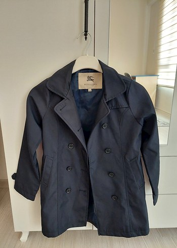 Burberry Lacivert Cift Sirali Kaban