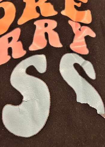 Siyah Baskılı Erkek Tişört - Görsel 4