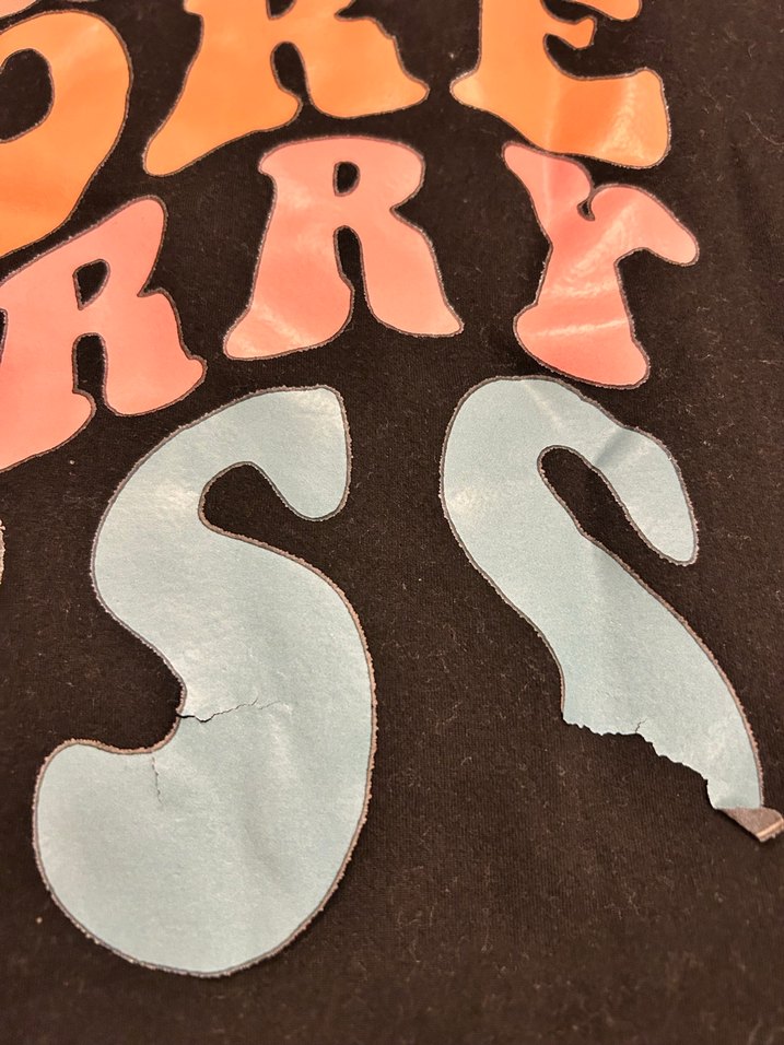 Siyah Baskılı Erkek Tişört - Görsel 4