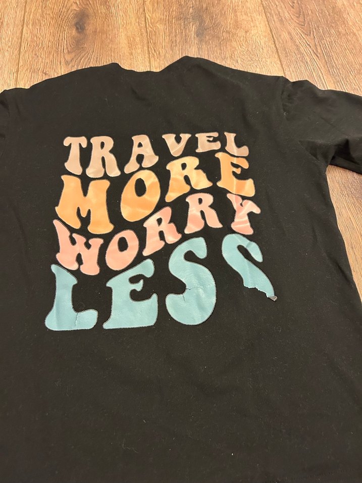 Siyah Baskılı Erkek Tişört - Görsel 2