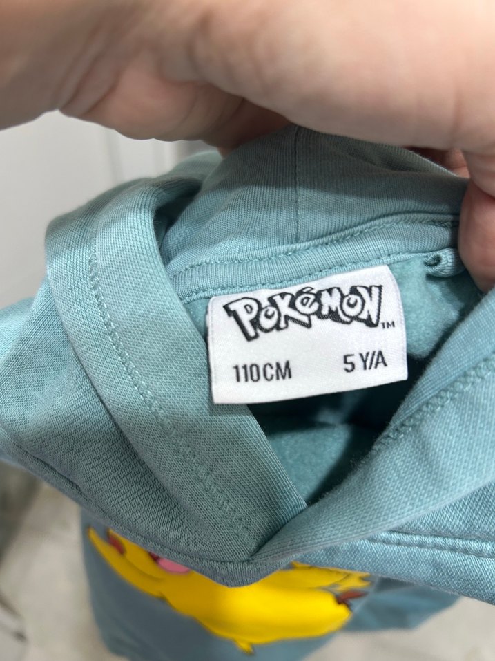 Gri Kapüşonlu Pokemon Baskılı Erkek Sweatshirt - Görsel 2
