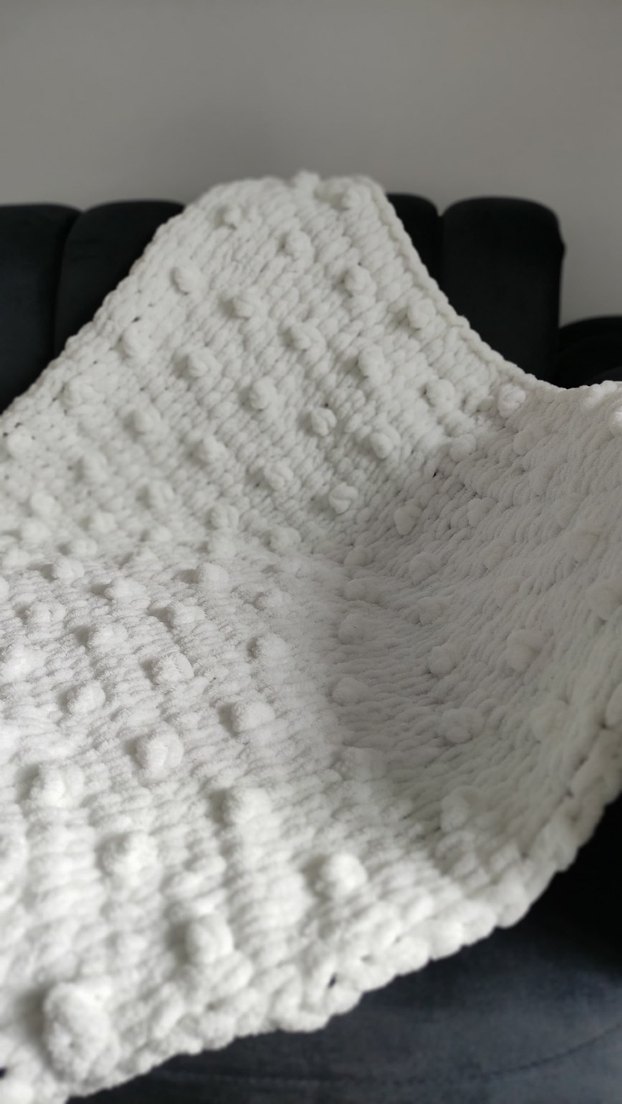 Beyaz Çocuk Battaniyesi,  Alizepuffy bebek ve çocuk battaniyesi - Görsel 2