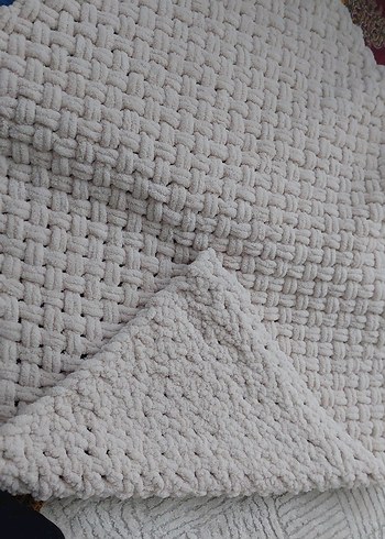 Bej Örgü Çocuk Battaniyesi - Görsel 3