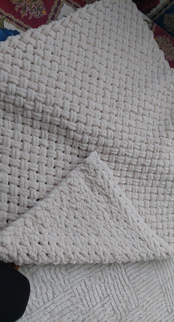 Bej Örgü Çocuk Battaniyesi - Görsel 3