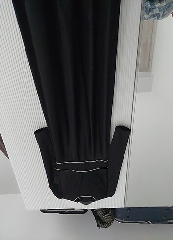 Siyah saten elbise - Görsel 2