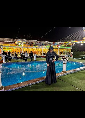 Siyah tesettür abiye - Görsel 2