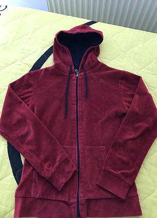 Bordo polar spor hırka