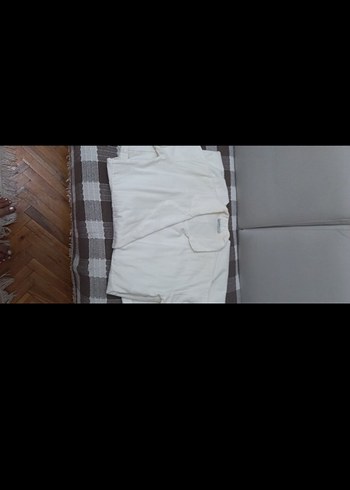 Kadın Beyaz Keten Tulum - Görsel 7