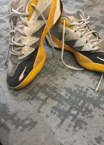 Sarı Gri Bağcıklı Basketbol Ayakkabısı - Görsel 2