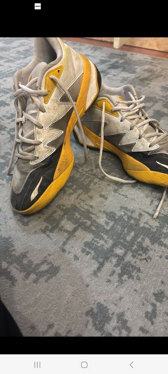 Sarı Gri Bağcıklı Basketbol Ayakkabısı - Görsel 2
