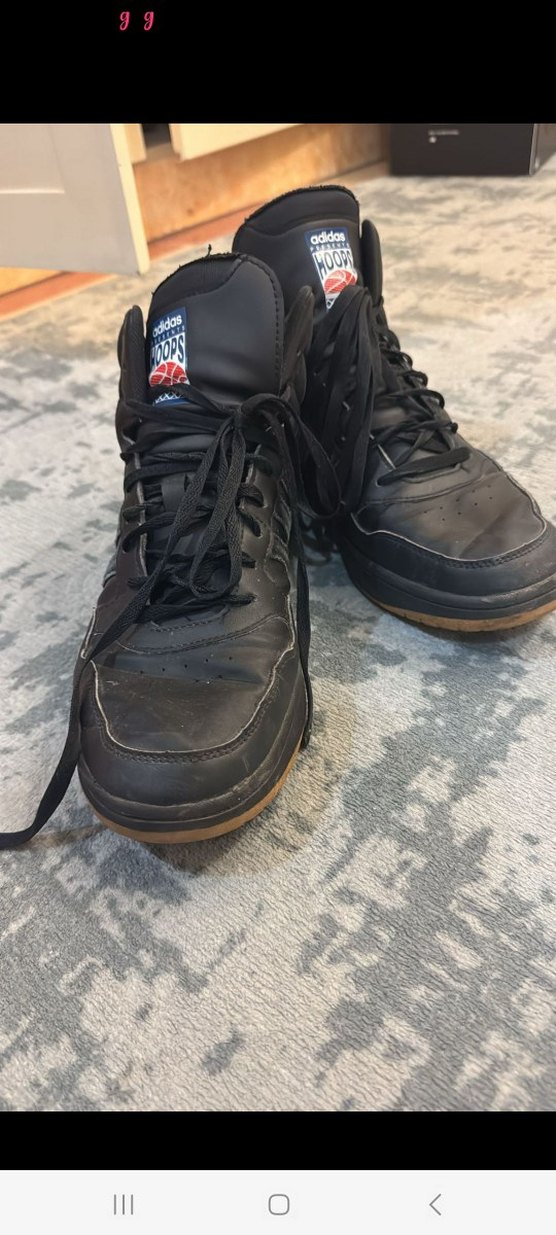 Erkek Siyah Adidas Laced Spor Ayakkabı - Görsel 2