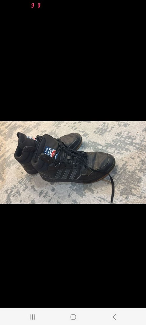 Erkek Siyah Adidas Laced Spor Ayakkabı - Görsel 3