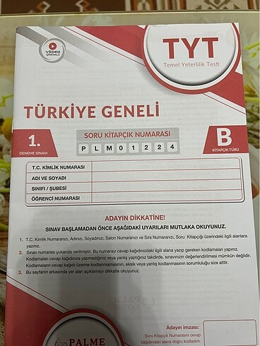TYT AYT DENEME