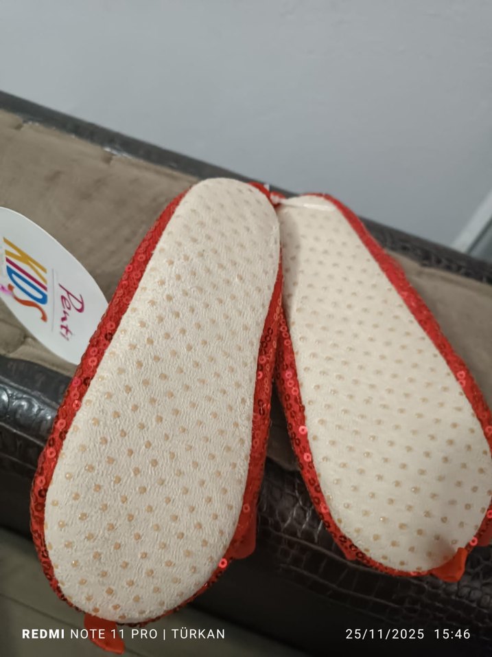 penti sıfır Kız Çocuk Ev Terliği panduf - Görsel 2