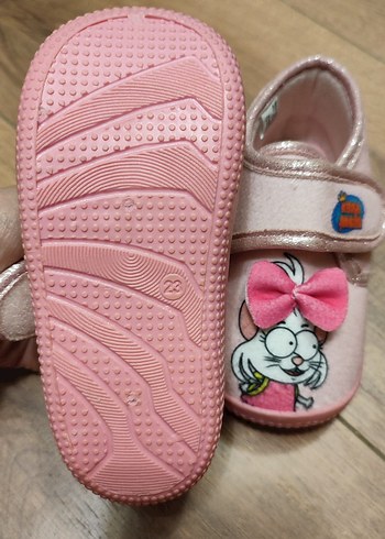 Kız Çocuk Pembe Sıcak Ev Terliği - Görsel 3