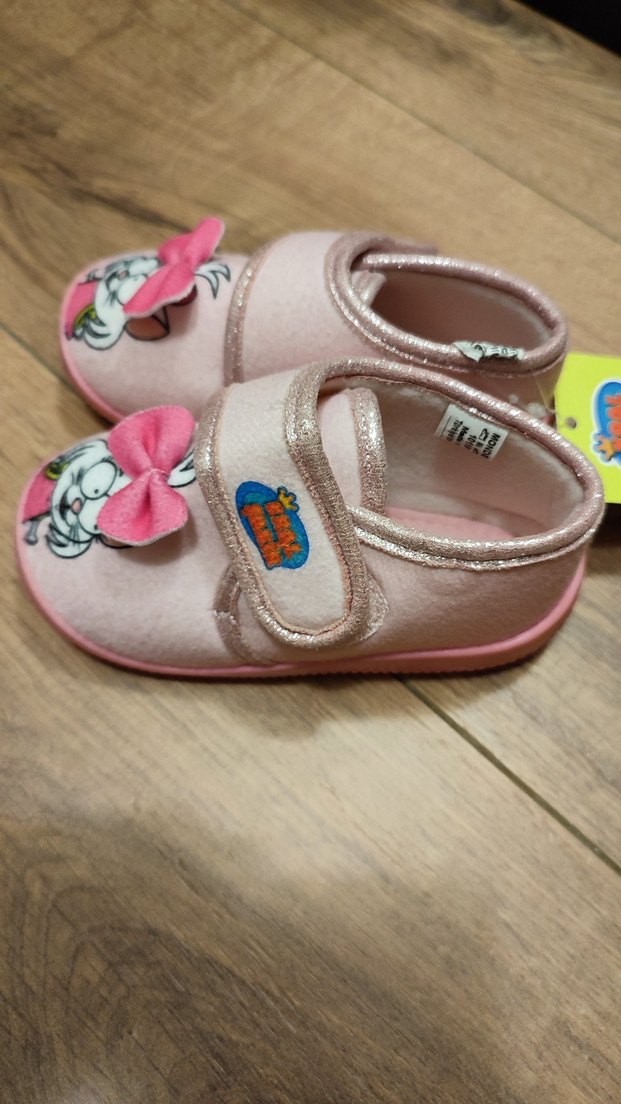 Kız Çocuk Pembe Sıcak Ev Terliği - Görsel 2