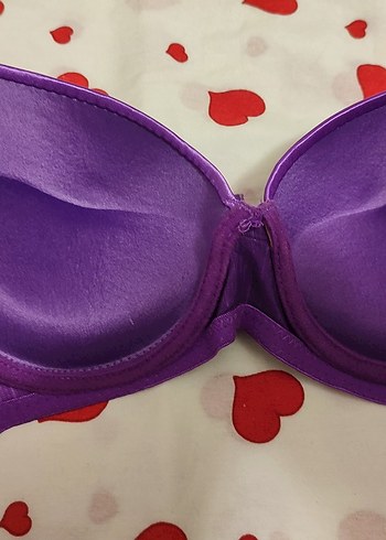 75B Mor Renkli Destekli Sütyen - Görsel 2