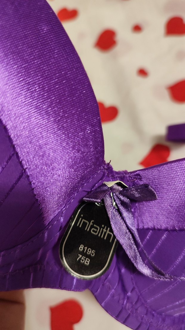 75B Mor Renkli Destekli Sütyen - Görsel 3