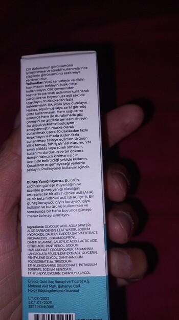 Diğer H&k solisyon peeling
