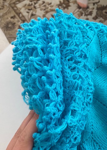 Turkuaz Örgü Bohem motif 12 adet - Görsel 2