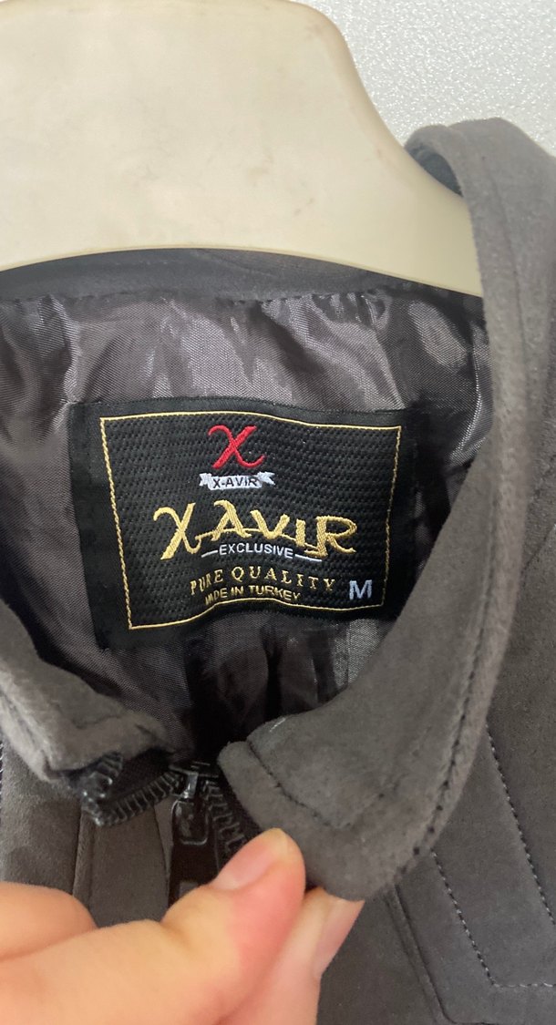 Gri Süet Erkek Biker Ceket - Görsel 2