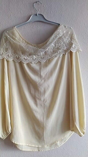 Kayık yaka bluz - Görsel 3