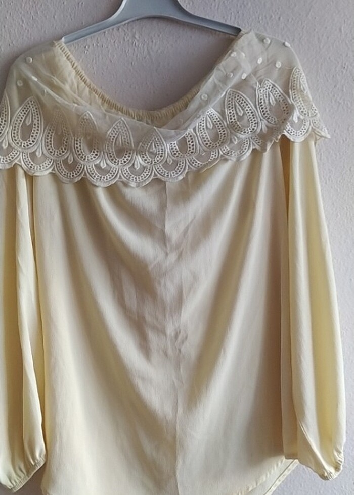 Kayık yaka bluz - Görsel 3