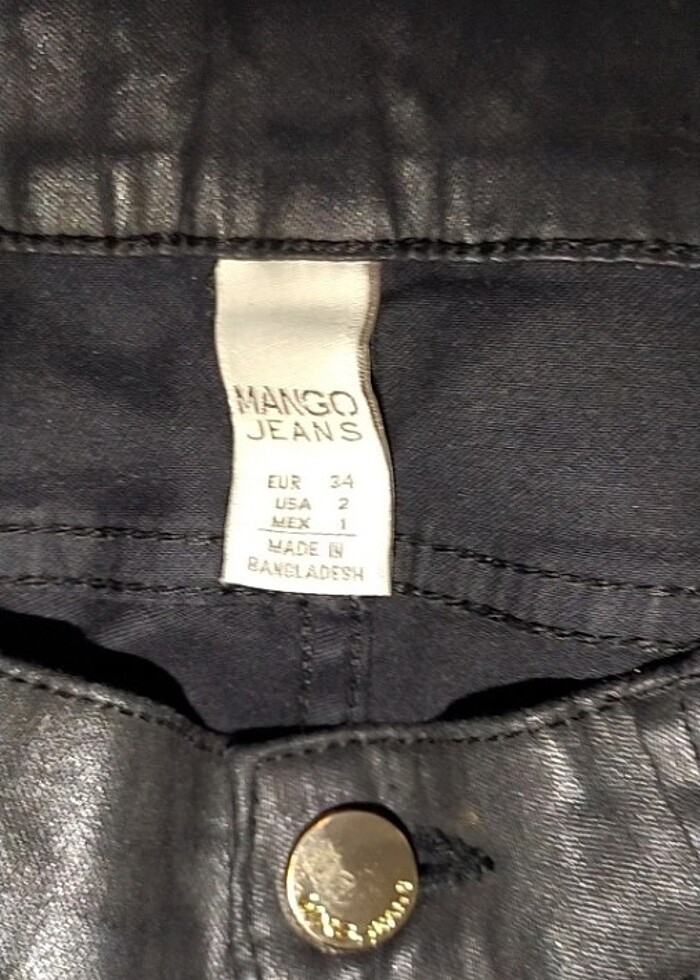 Siyah parlak mumlama pantolon - Görsel 3